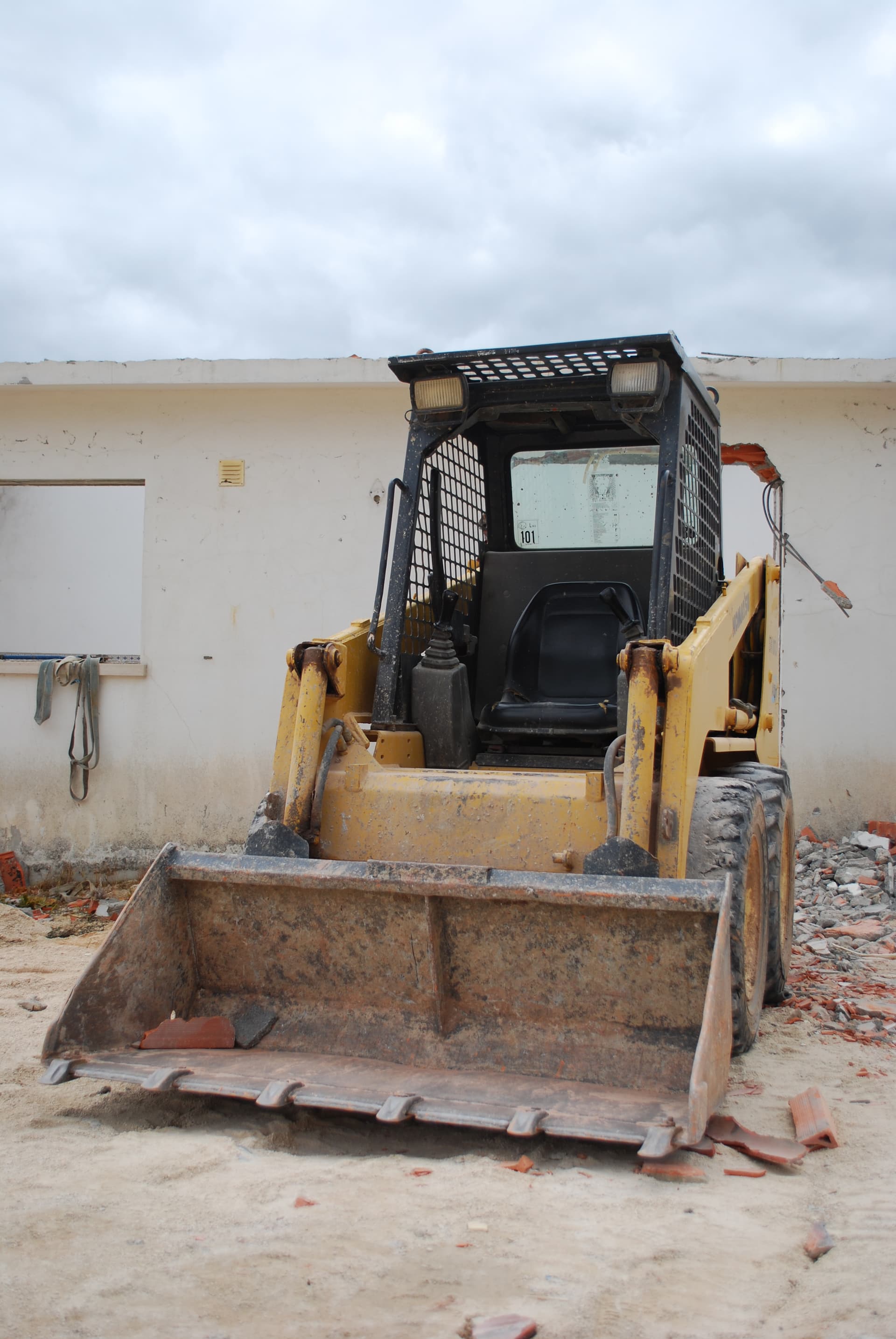 Construction site excavation