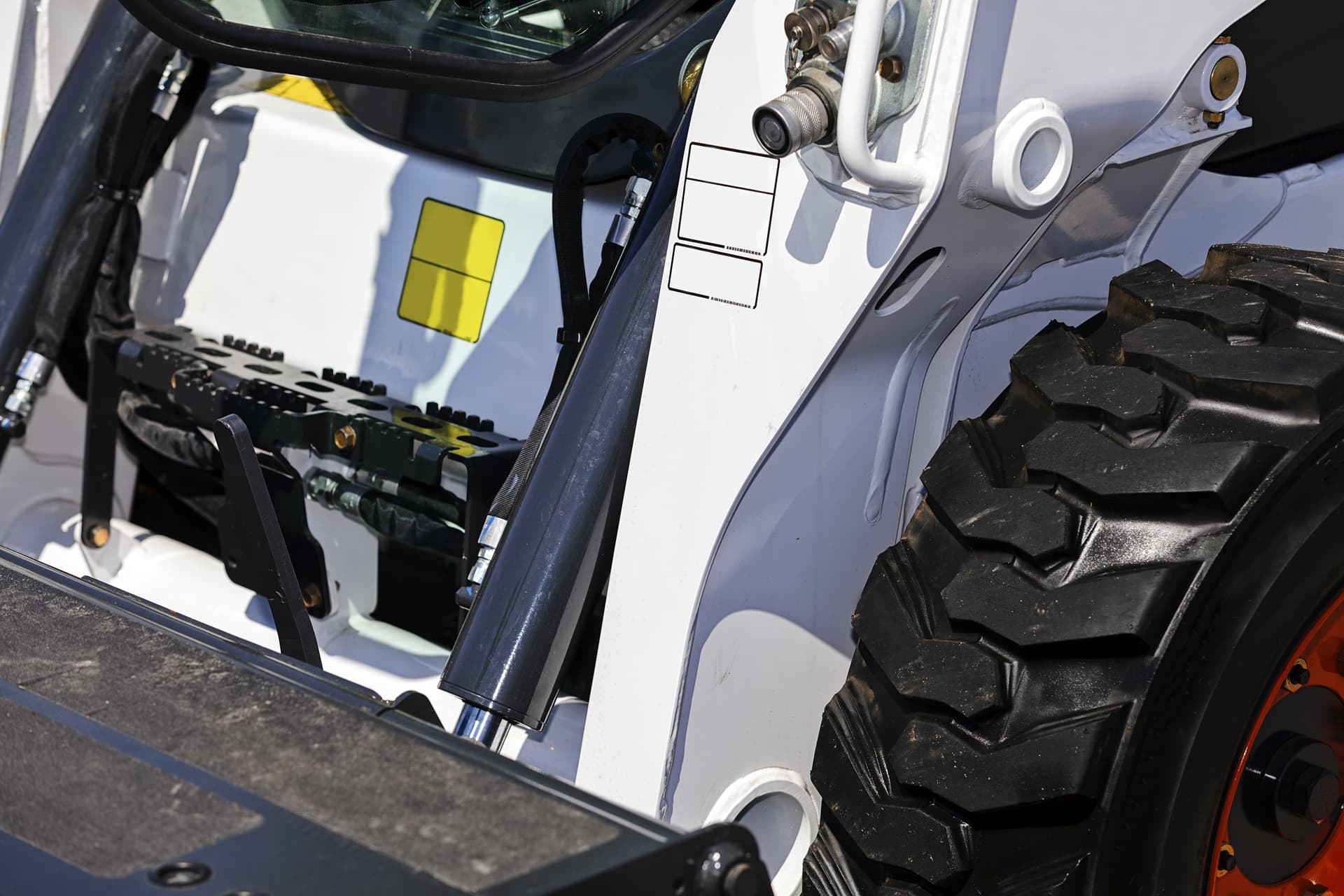 Excavator detail shot